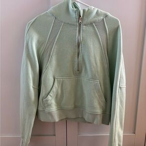 Rae Mode light jade Quarter-Zip Hoodie